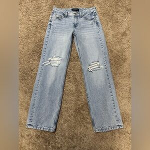 Aeropostale Light Blue Baggy Jeans Sz 00 B-51